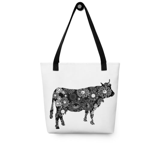 Cow Sunflowers Tote bag