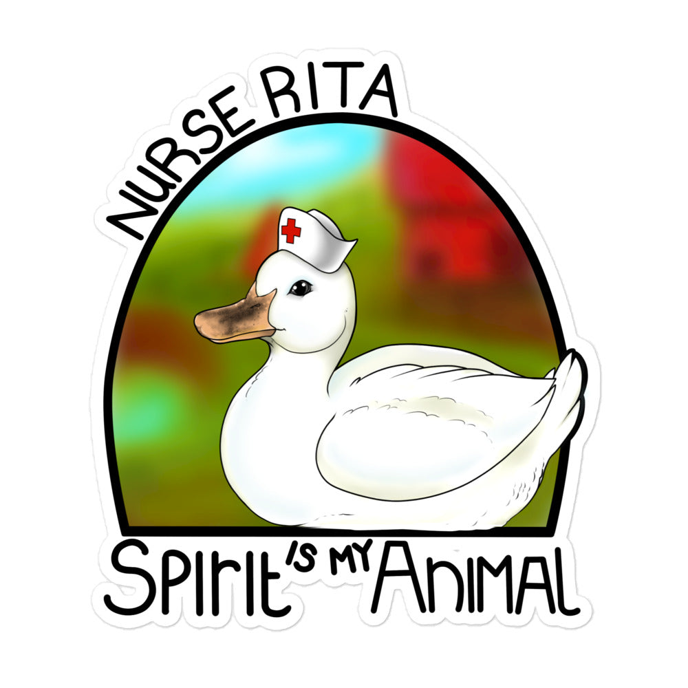 Nurse Rita Bubble-free stickers