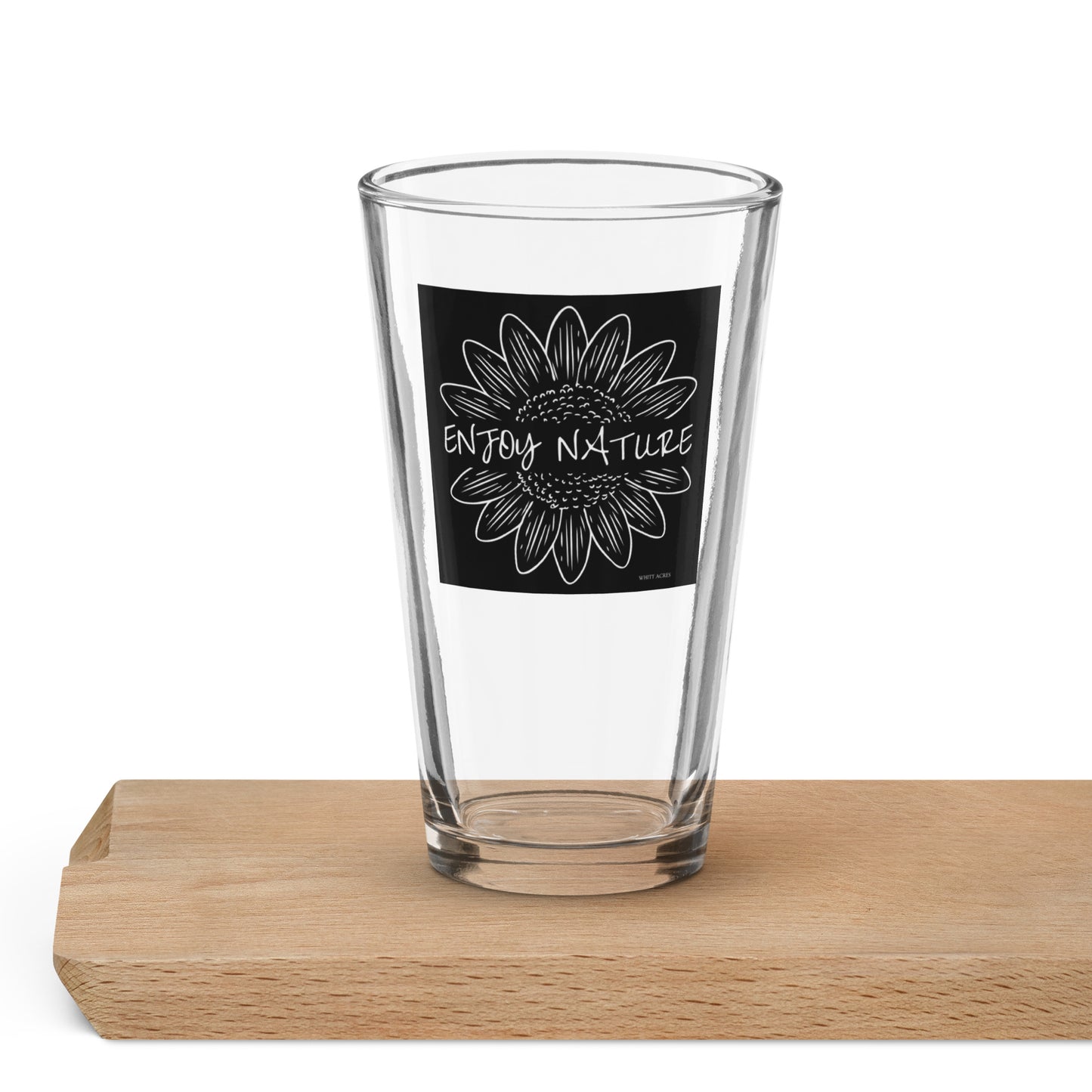 Enjoy Nature Shaker pint glass