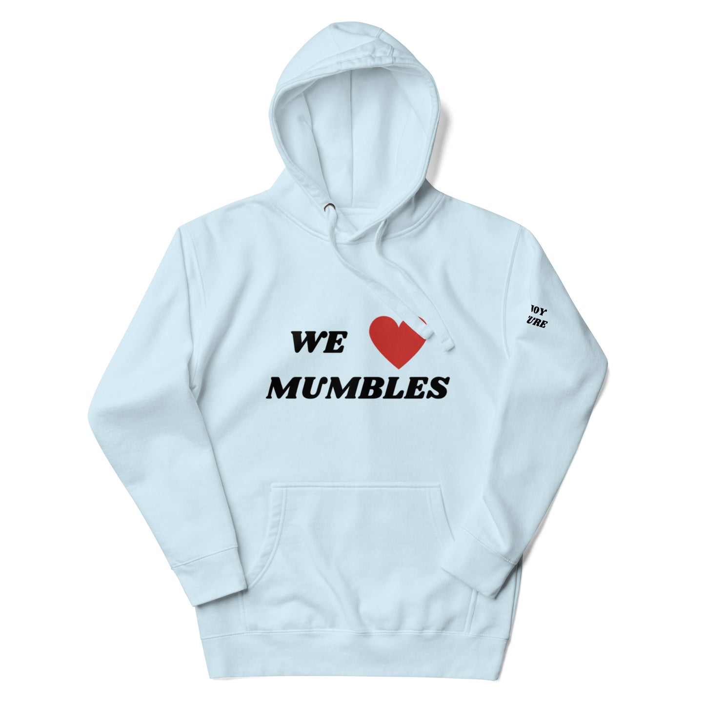 We Heart Mumbles White Unisex Hoodie