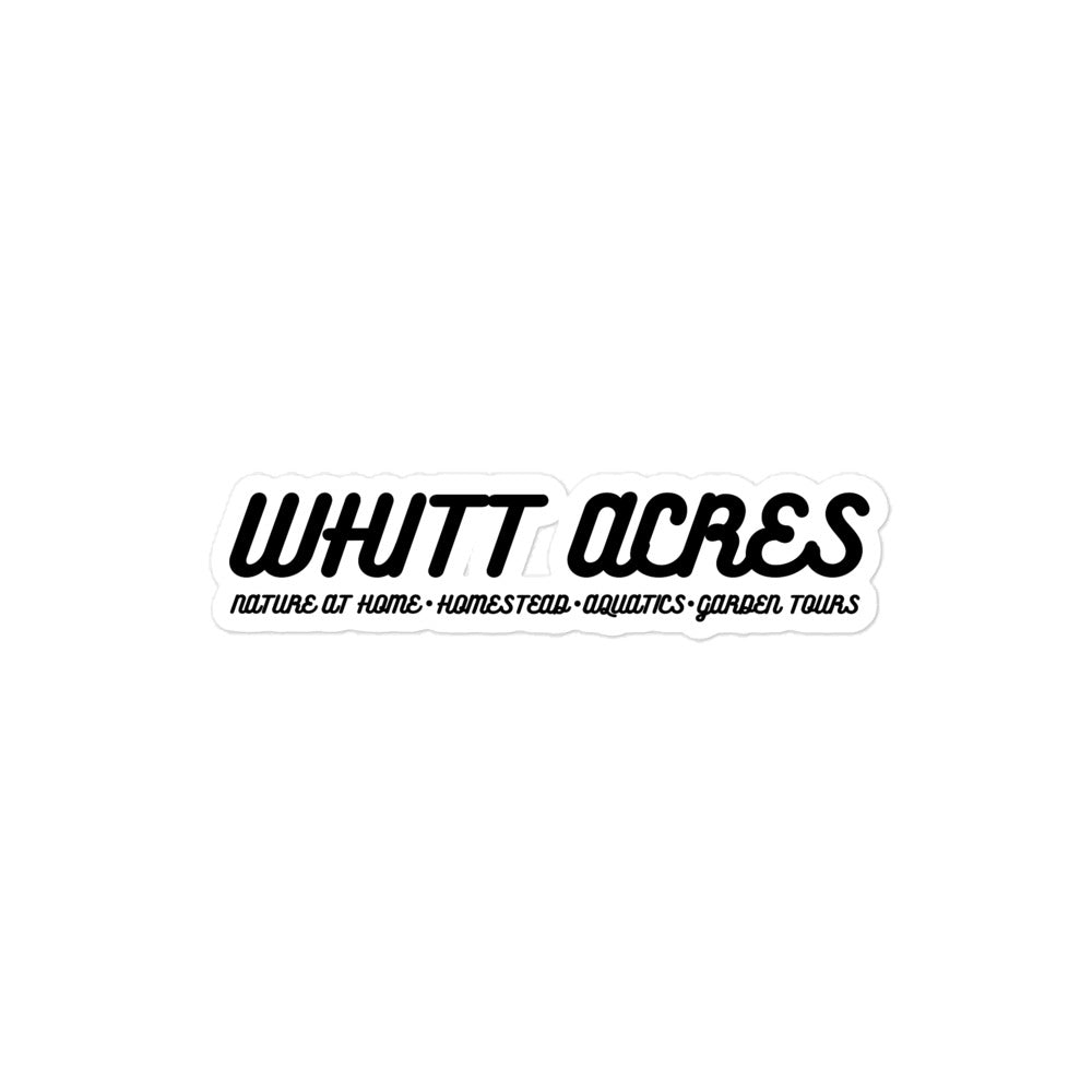 Whitt Acres Channels Bubble-free stickers