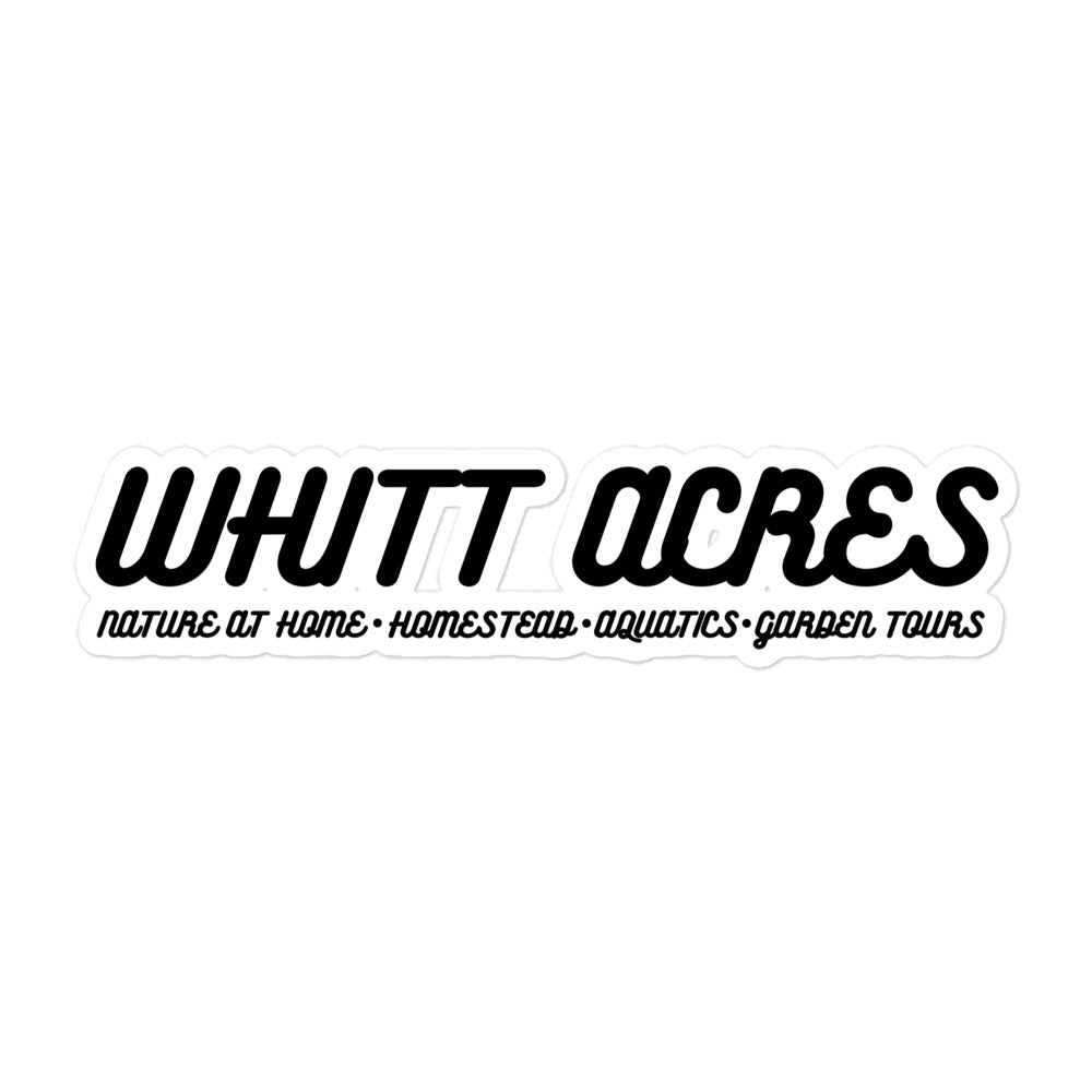 Whitt Acres Channels Bubble-free stickers