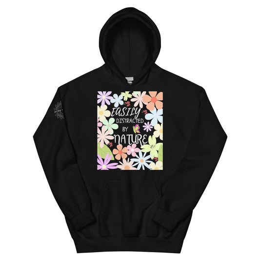 Flowers Distracted Unisex Hoodie