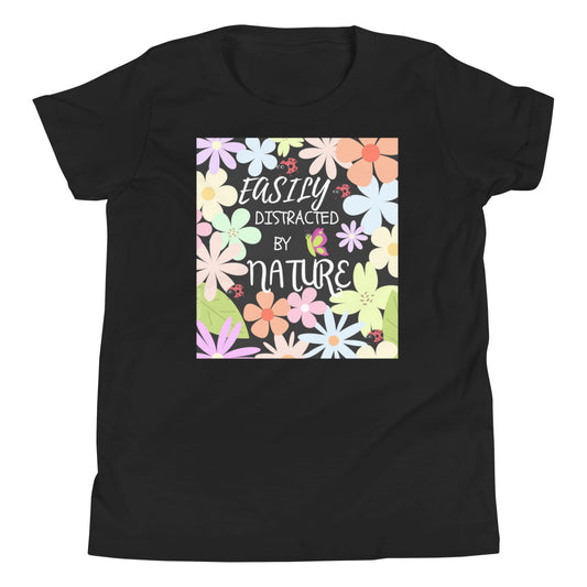 Flowers Distracted Youth Short Sleeve T-Shirt